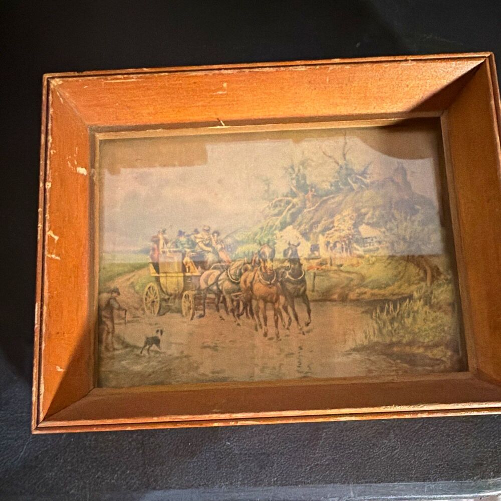 Reliance Industries Deep Wood Picture Frame 6x8 Brown Wall Mount Landscape
